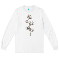 White cotton Long Sleeve Tee - BarkalooDesign
