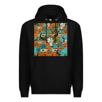 Black western bull skull seamless pattern Premium Hoodie - HRA Design Shop