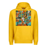 Lemon western bull skull seamless pattern Premium Hoodie - HRA Design Shop
