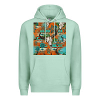 Seafoam western bull skull seamless pattern Premium Hoodie - HRA Design Shop