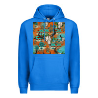True Royal western bull skull seamless pattern Premium Hoodie - HRA Design Shop
