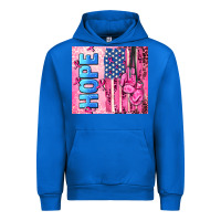 Hope  Breast Cancer And American Flag Urban Hoodie | Teevron