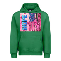 Emerald hope  breast cancer and american flag Urban Hoodie - AdoDesignShop