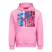 Fuchsia Pink hope  breast cancer and american flag Urban Hoodie - AdoDesignShop