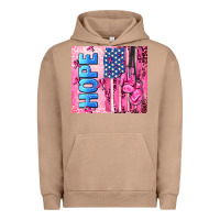 Pigment Burro hope  breast cancer and american flag Urban Hoodie - AdoDesignShop