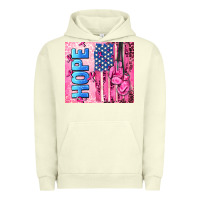 Pigment Pistachio hope  breast cancer and american flag Urban Hoodie - AdoDesignShop