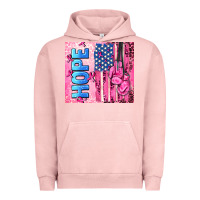 Pigment Salmon hope  breast cancer and american flag Urban Hoodie - AdoDesignShop