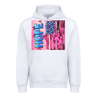 White hope  breast cancer and american flag Urban Hoodie - AdoDesignShop