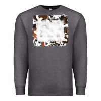 Charcoal Heather black and brown cowhide Premium Sweatshirt - RanaPortraitStore