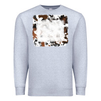 Heather Grey black and brown cowhide Premium Sweatshirt - RanaPortraitStore