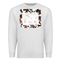Oatmeal Heather black and brown cowhide Premium Sweatshirt - RanaPortraitStore