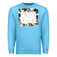 Ocean Blue black and brown cowhide Premium Sweatshirt - RanaPortraitStore