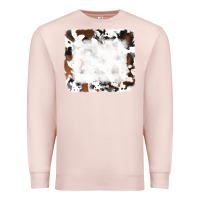 Pale Pink black and brown cowhide Premium Sweatshirt - RanaPortraitStore