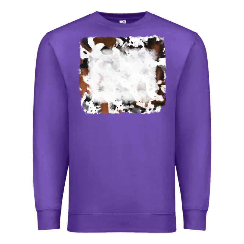 Black And Brown Cowhide Premium Sweatshirt by RanaPortraitStore | Teevron
