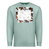 Seafoam black and brown cowhide Premium Sweatshirt - RanaPortraitStore