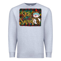 Heather Grey christmas stay Premium Sweatshirt - RanaPortraitStore