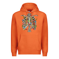 Carrot Christmas Rib Cage Premium Hoodie - FaDigitalArtStudio