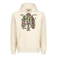 Tofu Christmas Rib Cage Premium Hoodie - FaDigitalArtStudio