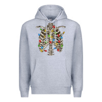 Christmas Rib Cage Premium Hoodie | Teevron