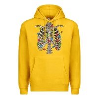 Lemon Christmas Rib Cage Premium Hoodie - FaDigitalArtStudio
