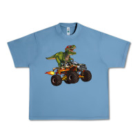 Pebble Blue monster truck and t rex dinosaur Urban Heavy Tee - Artiststas