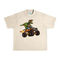 Monster Truck And T Rex Dinosaur Urban Heavy Tee | Teevron