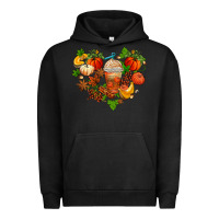Pigment Black fall pumpkin heart Urban Hoodie - AdoDesignShop
