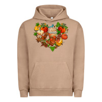 Pigment Burro fall pumpkin heart Urban Hoodie - AdoDesignShop