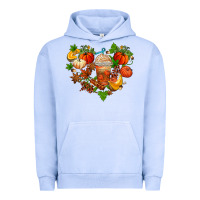 Pigment Grape Ice fall pumpkin heart Urban Hoodie - AdoDesignShop