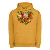 Pigment Peanut Butter fall pumpkin heart Urban Hoodie - AdoDesignShop
