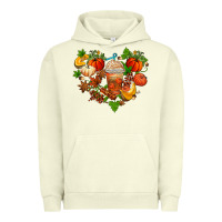 Fall Pumpkin Heart Urban Hoodie | Teevron