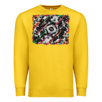 Lemon cowhide and serape background Premium Sweatshirt - RanaPortraitStore