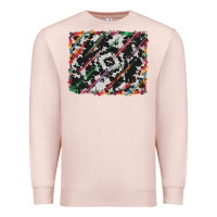 Pale Pink cowhide and serape background Premium Sweatshirt - RanaPortraitStore