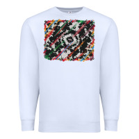 White cowhide and serape background Premium Sweatshirt - RanaPortraitStore