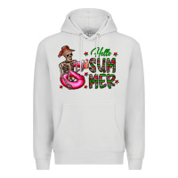 Dove Grey hello summer Premium Hoodie - CowhideDigitalArt