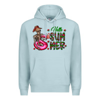 Blue Mist hello summer Premium Hoodie - CowhideDigitalArt