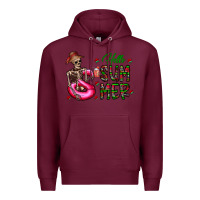Burgundy hello summer Premium Hoodie - CowhideDigitalArt