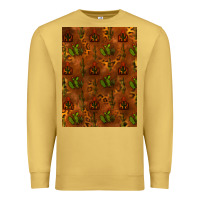Antique Gold cactus background Premium Sweatshirt - RanaPortraitStore