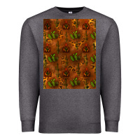 Charcoal Heather cactus background Premium Sweatshirt - RanaPortraitStore