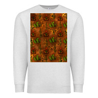 Oatmeal Heather cactus background Premium Sweatshirt - RanaPortraitStore