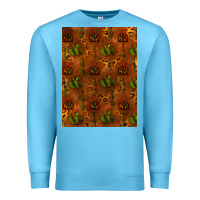 Ocean Blue cactus background Premium Sweatshirt - RanaPortraitStore