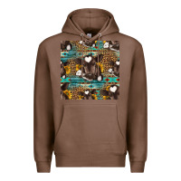 Chestnut western baby calf seamless pattern Premium Hoodie - HRA Design Shop