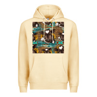 Pina Colada western baby calf seamless pattern Premium Hoodie - HRA Design Shop
