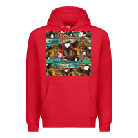 Red western baby calf seamless pattern Premium Hoodie - HRA Design Shop