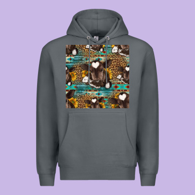 Western Baby Calf Seamless Pattern Premium Hoodie Designed By Hra Design Shop