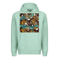 Seafoam western baby calf seamless pattern Premium Hoodie - HRA Design Shop