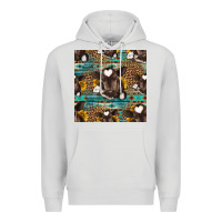 Dove Grey western baby calf seamless pattern Premium Hoodie - HRA Design Shop