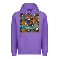 Purple western baby calf seamless pattern Premium Hoodie - HRA Design Shop