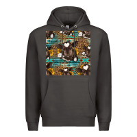 Smoke western baby calf seamless pattern Premium Hoodie - HRA Design Shop