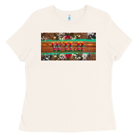 Bone western wild and floral leopard  cowhide licanse plate Ladies Tee - Artiststas